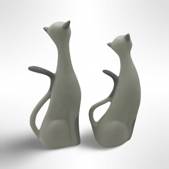 Mid Century Modern Siamese Cat Figurines - Picture 3 of 8